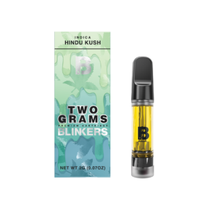 Blinkers Hindu Kush Indica 2G vaporizer cartridge packaging