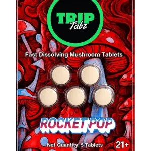 TRIP Tabz Rocket Pop fast-dissolving mushroom tablets 5-count package
