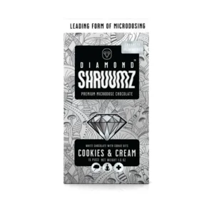 Diamond Shruumz Cookies and Cream chocolate bar - buy psilocybin chocolate bars online